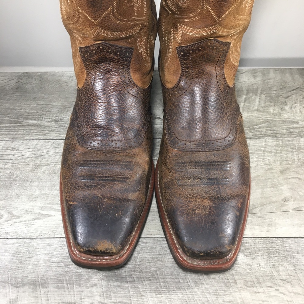 Ariat 10002227 Heritage Roughstock Western Leather Buckaroo Cowboy Mens Boots 14 - Picture 5 of 12